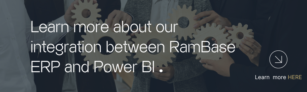 RamBase ERP and Power BI are integrated seamlessly through a reporting solution developed by Arribatec.